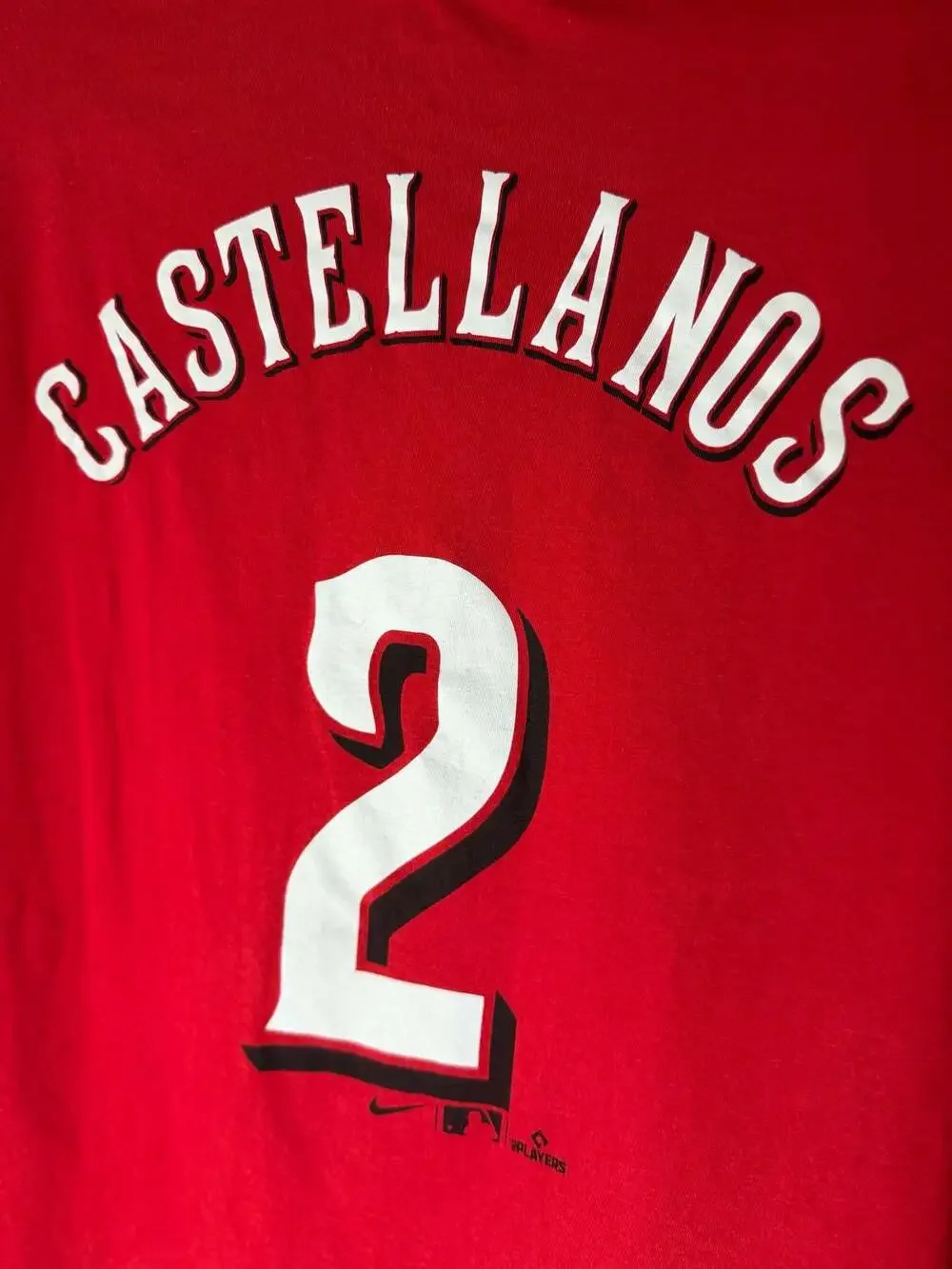 Nike Cincinnati Reds Nick Castellanos Red T-Shirt XL